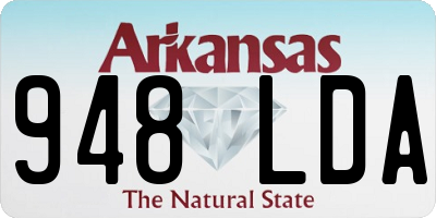 AR license plate 948LDA