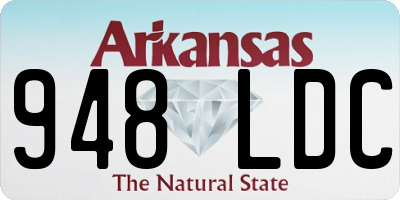 AR license plate 948LDC