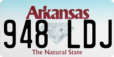 AR license plate 948LDJ
