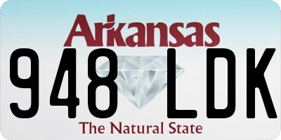 AR license plate 948LDK