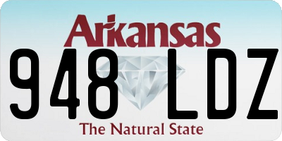 AR license plate 948LDZ