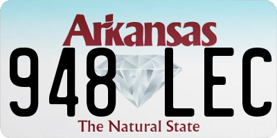 AR license plate 948LEC