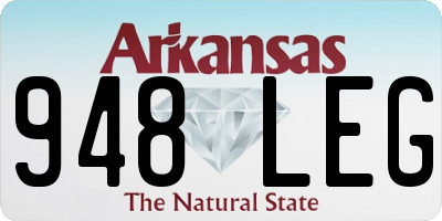 AR license plate 948LEG