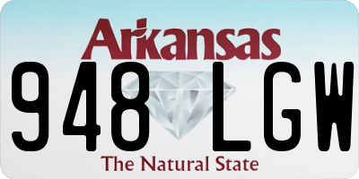 AR license plate 948LGW