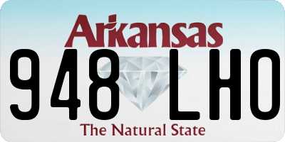 AR license plate 948LHO