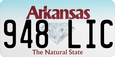 AR license plate 948LIC