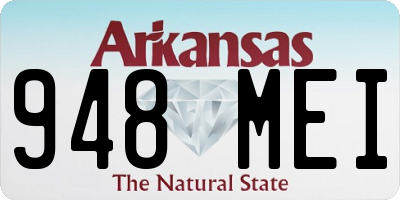 AR license plate 948MEI