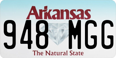AR license plate 948MGG