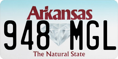 AR license plate 948MGL