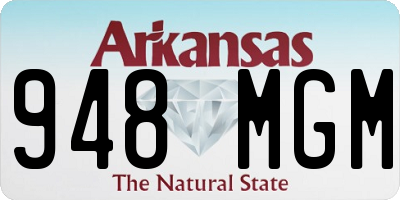 AR license plate 948MGM