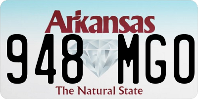 AR license plate 948MGO