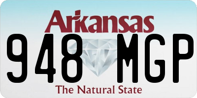 AR license plate 948MGP