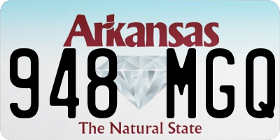 AR license plate 948MGQ