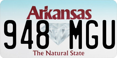 AR license plate 948MGU