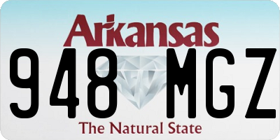 AR license plate 948MGZ