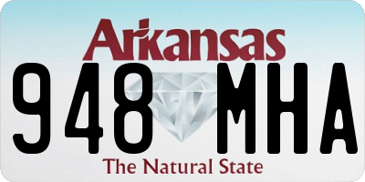AR license plate 948MHA