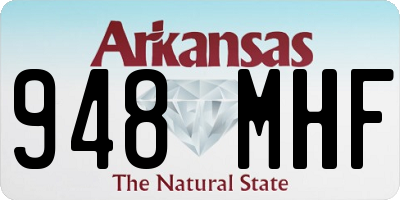 AR license plate 948MHF