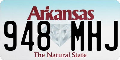 AR license plate 948MHJ