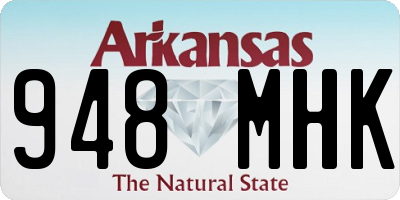 AR license plate 948MHK