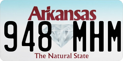 AR license plate 948MHM