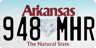 AR license plate 948MHR