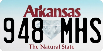 AR license plate 948MHS