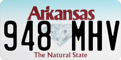 AR license plate 948MHV