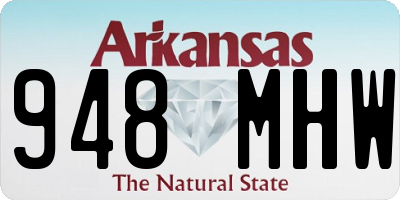 AR license plate 948MHW