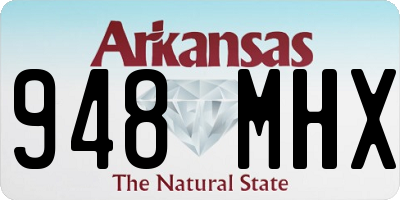 AR license plate 948MHX