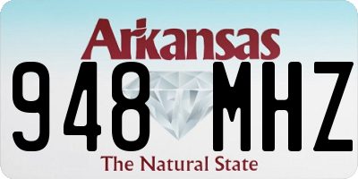 AR license plate 948MHZ