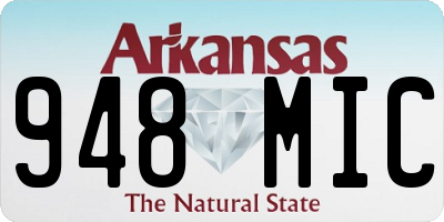 AR license plate 948MIC