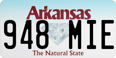 AR license plate 948MIE