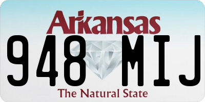 AR license plate 948MIJ