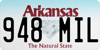 AR license plate 948MIL