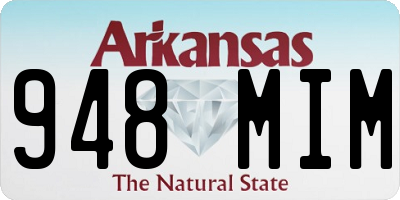 AR license plate 948MIM