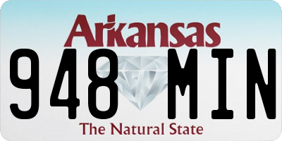 AR license plate 948MIN