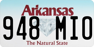 AR license plate 948MIO