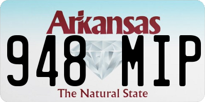 AR license plate 948MIP