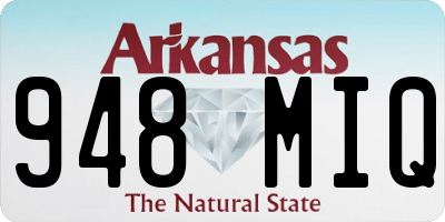 AR license plate 948MIQ