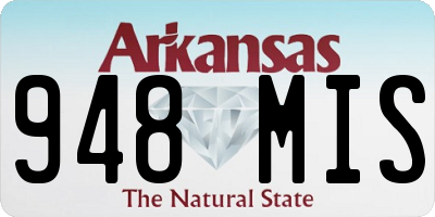 AR license plate 948MIS