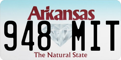 AR license plate 948MIT