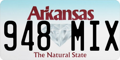 AR license plate 948MIX