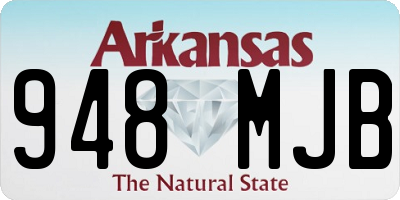AR license plate 948MJB