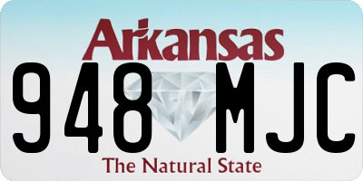 AR license plate 948MJC