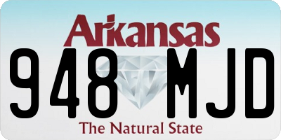 AR license plate 948MJD