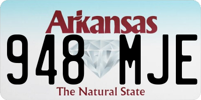 AR license plate 948MJE