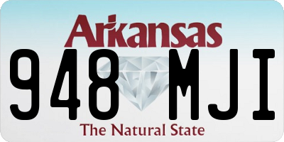 AR license plate 948MJI