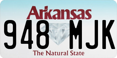 AR license plate 948MJK