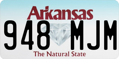 AR license plate 948MJM