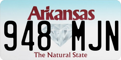 AR license plate 948MJN